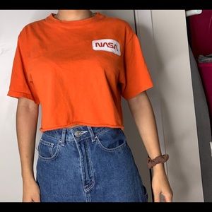 Orange NASA Crop Top